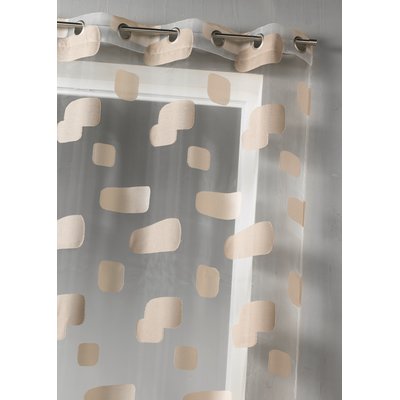 Voilage en organza jacquard et briques colorées HOME MAISON