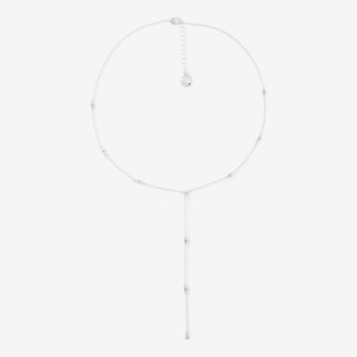 Collier Y à strass argentés BALABOOSTE