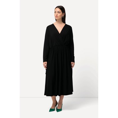 Robe jersey, coupe évasée, style cache-cœur ULLA POPKEN