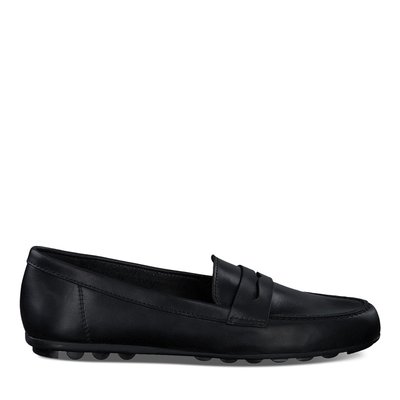 Mocassin femme cuir souple noir La Redoute