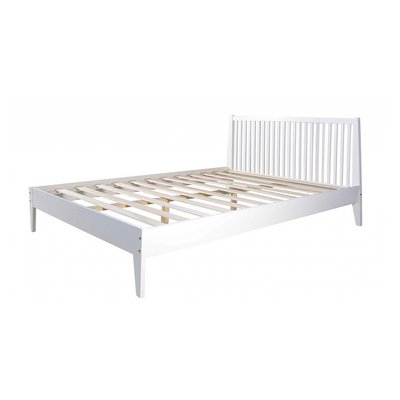 Lit double a lattes cadre de lit HOMESTYLE4U