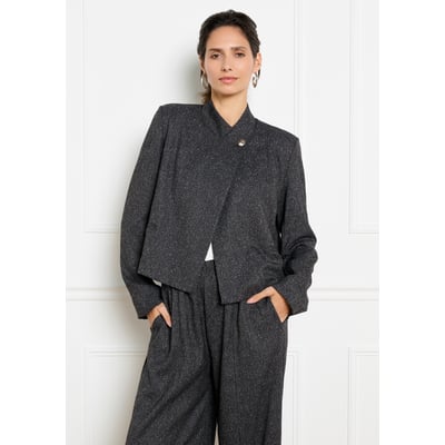 Blazer asymétrique effet laine LOLALIZA