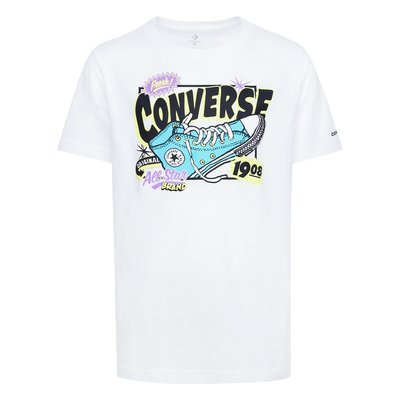 Logo Print T-Shirt in Cotton Mix with Short Sleeves CONVERSE