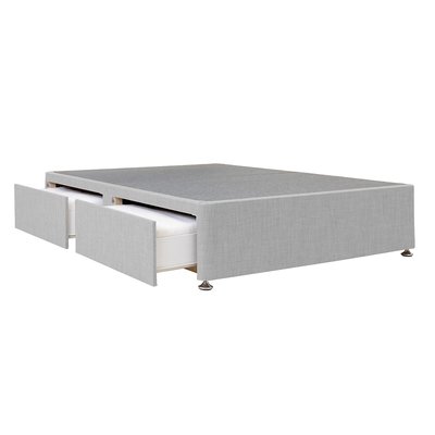 Universal Linen Look 4 Drawer Upholstered Divan Base AIRSPRUNG