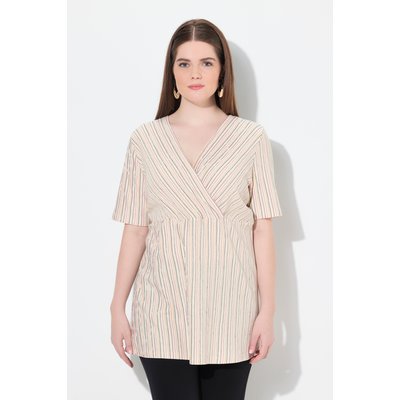 T-shirt en coton bio. Décolleté en V esprit ULLA POPKEN