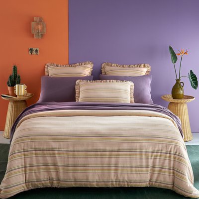 Housse de couette en coton/lin lavé, Morelia LA REDOUTE INTERIEURS