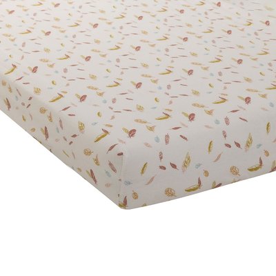 Drap housse jersey imprimé 70x140cm Au fil de l'eau DOMIVA