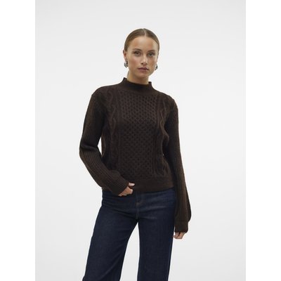 Pull col montant, maille torsadée VERO MODA
