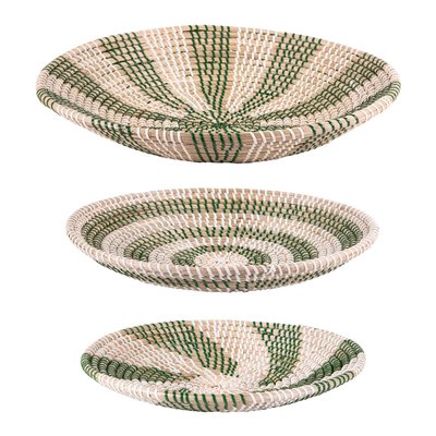 Set de 3 coupes jonc vert TABLE PASSION