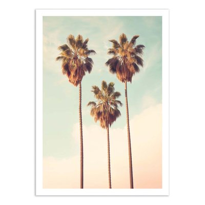 Affiche 50x70 cm - Beverly Hills Palms Paradise - Philippe Hugonnard WALL EDITIONS