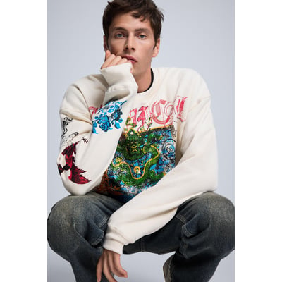 sweat imprimé japon DESIGUAL