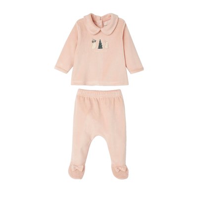 Pyjama de Noël 2 pièces en velours VERTBAUDET