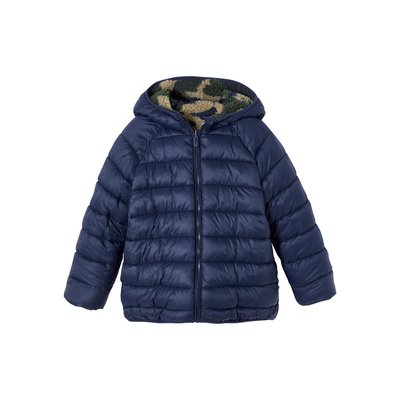 Doudoune à capuche réversible matelassée et sherpa VERTBAUDET