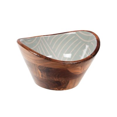 Saladier   amande 21 cm-POSITIVE AMADEUS