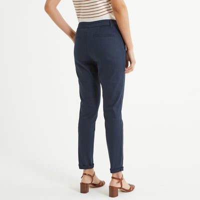 Calças direitas chino, sarjado stretch ANNE WEYBURN