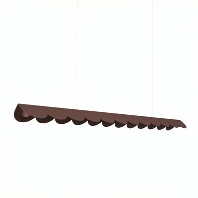 Suspension Aluminium Marron LED 1 Biscuit EDEN