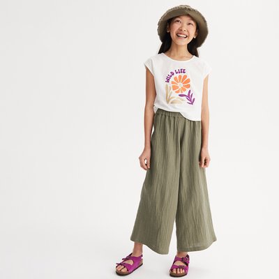 Losse-Fit-Hose aus Baumwoll-Musselin LA REDOUTE COLLECTIONS