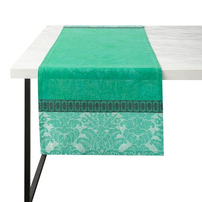 Chemin de table en Lin, ESCAPADE TROPICALE LE JACQUARD FRANCAIS