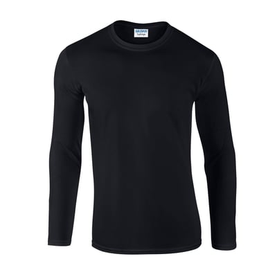 T-shirt uni manches longues en coton SOFTSTYLE GILDAN