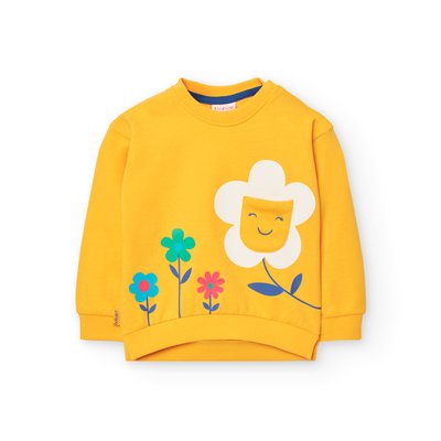 Sweat en coton avec dessin frontal BOBOLI