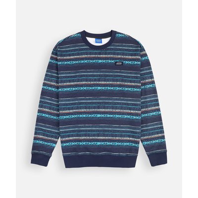 Sweat col rond imprimé LINEUP OXBOW