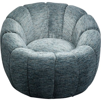 Fauteuil pivotant Fiori bleu KARE DESIGN