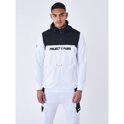 Sweat à Capuche style coupe vent bicolore PROJECT X