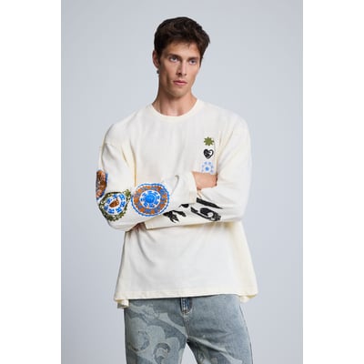 T-shirt à manches longues imprimé DESIGUAL