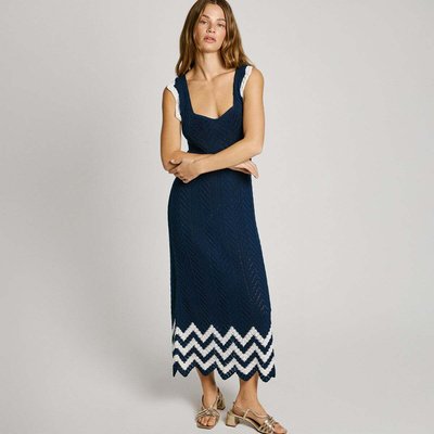 Robe Longue Ajourée Avec Bretelles PEPE JEANS
