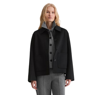 Veste chemise regular en double face de laine noble MARC O'POLO