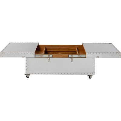 Table basse bar en acier brillant, VEGAS KARE DESIGN