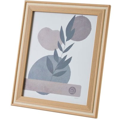 Cadre photo mural ou à poser couleur bois et beige 20x25cm WADIGA