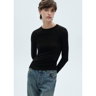 T-shirt ajusté manches longues MANGO