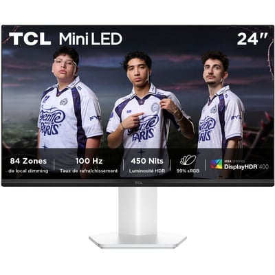 Ecran PC Gamer 24G54 24" Full HD 100Hz VA MiniLED HDR 400 HDMI 2.1 TCL