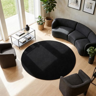 Tapis salon et chambre tissé motif uni NOSSA UN AMOUR DE TAPIS