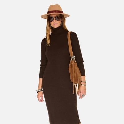 Pull-robe Marron Pimkie - Taille 38/40 - Occasion Très Bon état - Style Décontracté