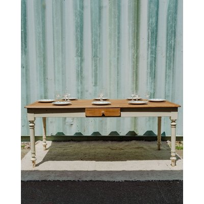 Table à manger en bois Romy N°1376 - Bon état DEBONGOUT