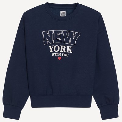 Sweat col rond, en molleton, avec message New York imprimé devant LA REDOUTE COLLECTIONS