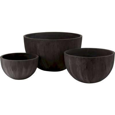 Cache-pots en pierre, rond (lot de 3) Waltham RECOLLECTION