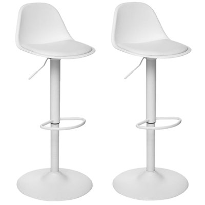 Lot de 2 Chaises de bar Aiko en polypropylène ajustable TOILINUX