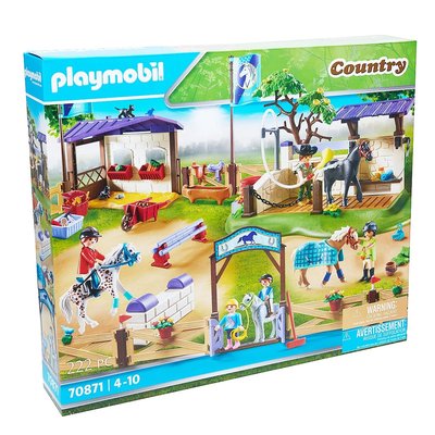 Country Tournoi d'équitation avec lavage de chevaux PLAYMOBIL