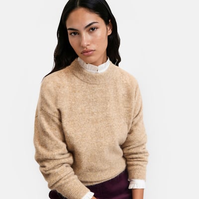 Pull court col rond, emmanchure descendue LA REDOUTE COLLECTIONS