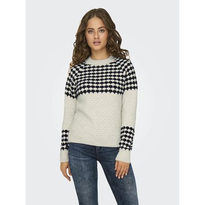 Pull imprimé, col rond ONLY