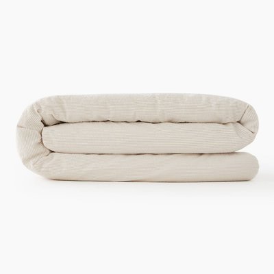 Housse de couette rayé seersucker, 140x200cm, percale de coton bio MONOPRIX MAISON