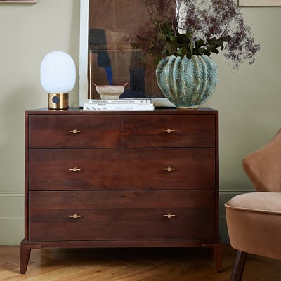 Verne Mango Wood 4 Drawer Chest Of Drawers SWOON