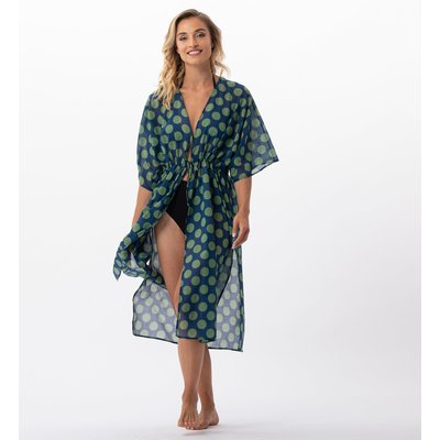 Kimono imprimé pois en 100% coton RIVA 770 LE CHAT