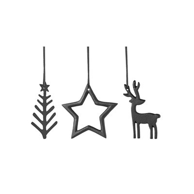 Suspensions Décoratives, 3 Pcs BLACK XMAS VILLEROY & BOCH