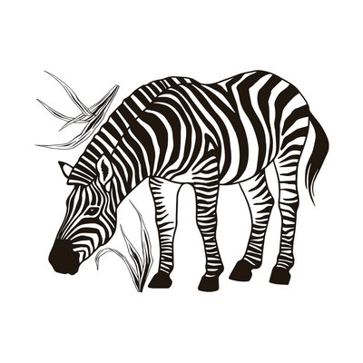 Grand sticker le zèbre BLACK MAJIK LILIPINSO