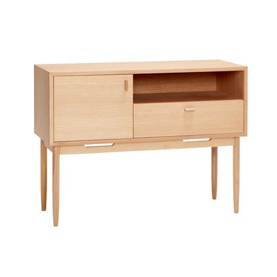 Commode en placage de chêne et bois de chêne CUBE HUBSCH