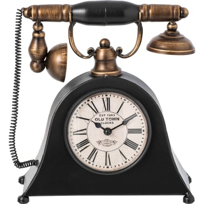 Horloge téléphone rétro en métal RECOLLECTION